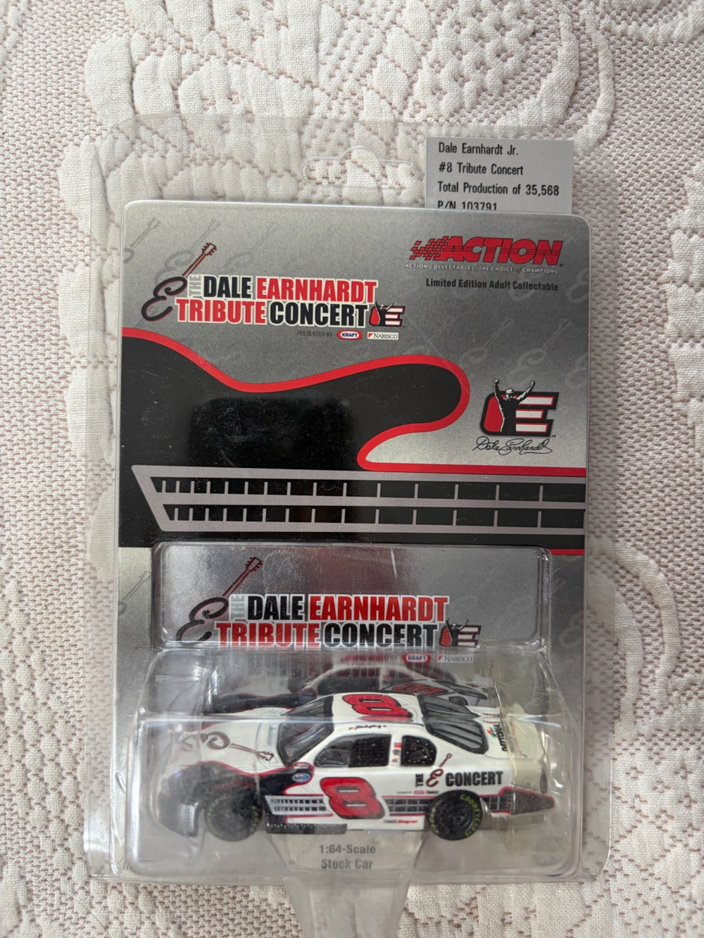 NEW Dale Earnhardt Tribute Concert Die-Cast Stock Car - White/Black/Red GIFTS